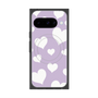 Premium Square Case with Pixelsnap［ Dot Hearts - Purple ］