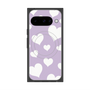 Premium Square Case with Pixelsnap［ Dot Hearts - Purple ］