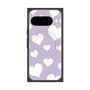 Premium Square Case with Pixelsnap［ Dot Hearts - Purple ］