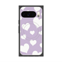 Premium Square Case with Pixelsnap［ Dot Hearts - Purple ］