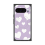 Premium Square Case with Pixelsnap［ Dot Hearts - Purple ］