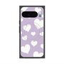 Premium Square Case with Pixelsnap［ Dot Hearts - Purple ］