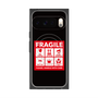 Premium Square Case with Pixelsnap［ FRAGILE Sticker - Black ］