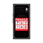 Premium Square Case with Pixelsnap［ FRAGILE Sticker - Black ］