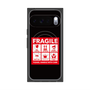 Premium Square Case with Pixelsnap［ FRAGILE Sticker - Black ］