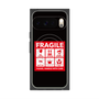 Premium Square Case with Pixelsnap［ FRAGILE Sticker - Black ］