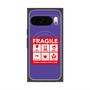Premium Square Case with Pixelsnap［ FRAGILE Sticker - Purple ］