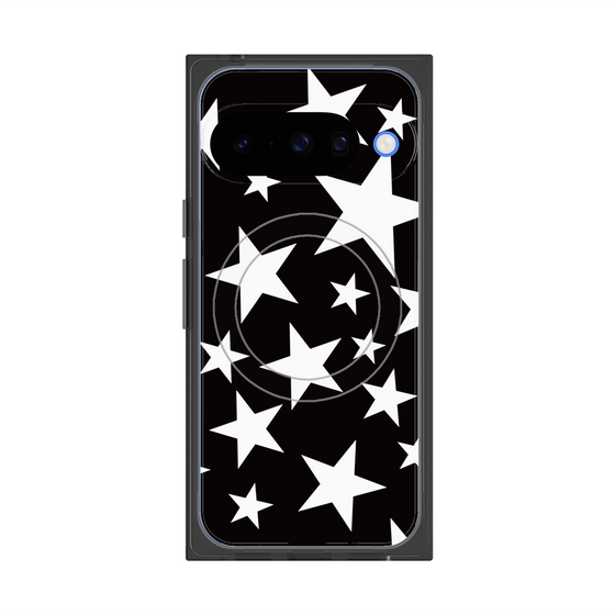 Premium Square Case with Pixelsnap［ Stars - Black ］