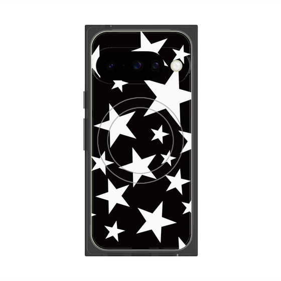 Premium Square Case with Pixelsnap［ Stars - Black ］
