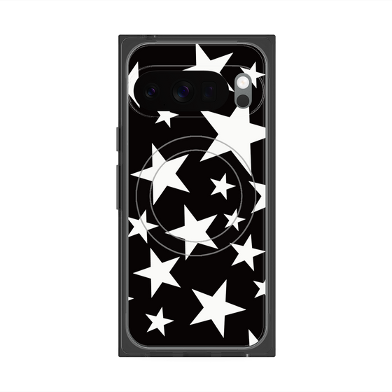 Premium Square Case with Pixelsnap［ Stars - Black ］