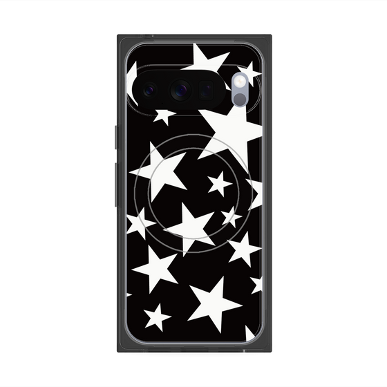Premium Square Case with Pixelsnap［ Stars - Black ］