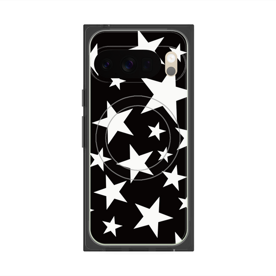 Premium Square Case with Pixelsnap［ Stars - Black ］