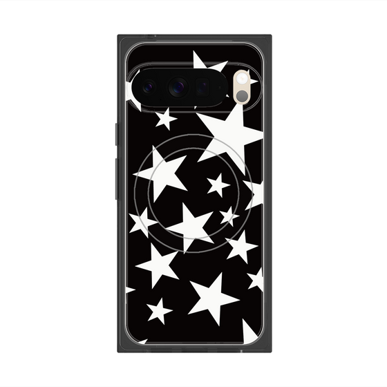Premium Square Case with Pixelsnap［ Stars - Black ］