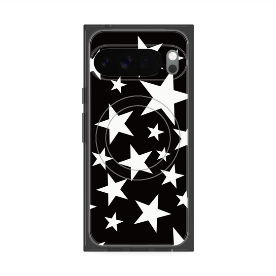 Premium Square Case with Pixelsnap［ Stars - Black ］