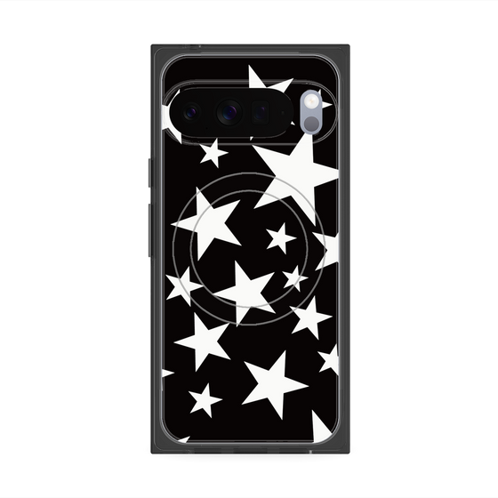 Premium Square Case with Pixelsnap［ Stars - Black ］