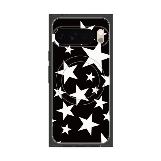Premium Square Case with Pixelsnap［ Stars - Black ］