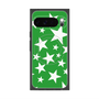 Premium Square Case with Pixelsnap［ Stars - Green ］
