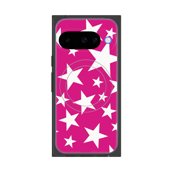 Premium Square Case with Pixelsnap［ Stars - Pink ］