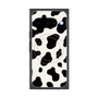 Premium Square Case with Pixelsnap［ Cow - White ］