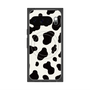 Premium Square Case with Pixelsnap［ Cow - White ］