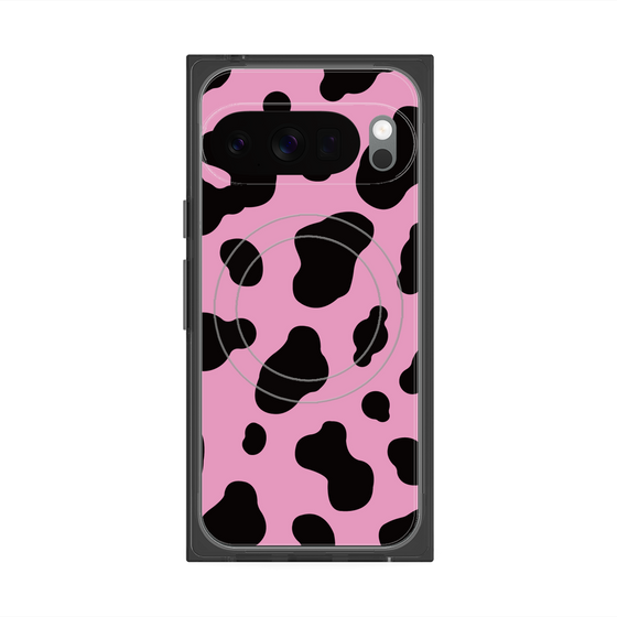 Premium Square Case with Pixelsnap［ Cow - Pink ］