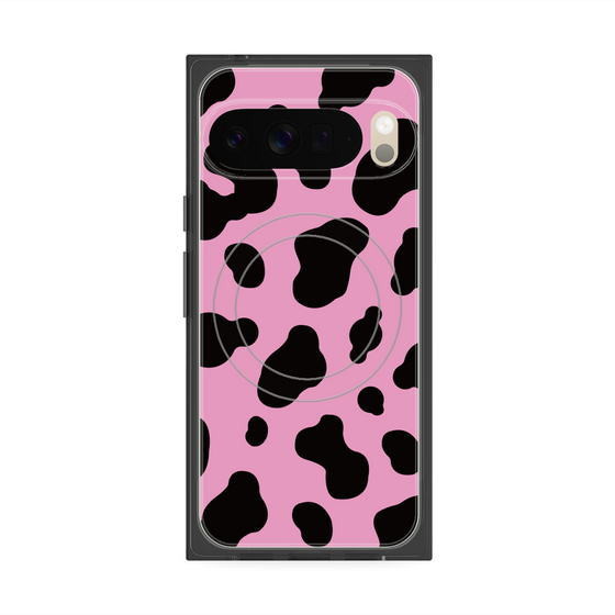 Premium Square Case with Pixelsnap［ Cow - Pink ］