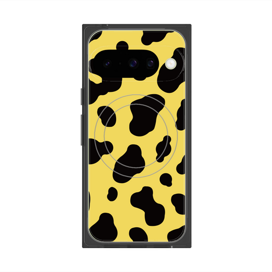 Premium Square Case with Pixelsnap［ Cow - Yellow ］