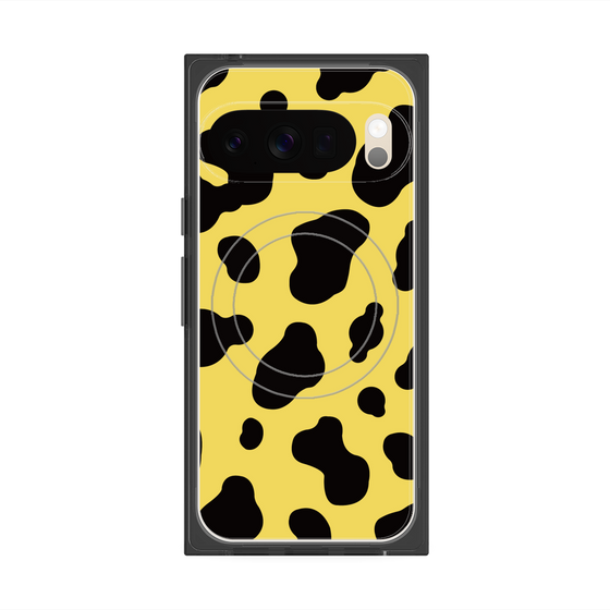 Premium Square Case with Pixelsnap［ Cow - Yellow ］