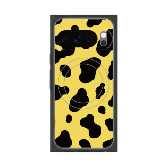 Premium Square Case with Pixelsnap［ Cow - Yellow ］