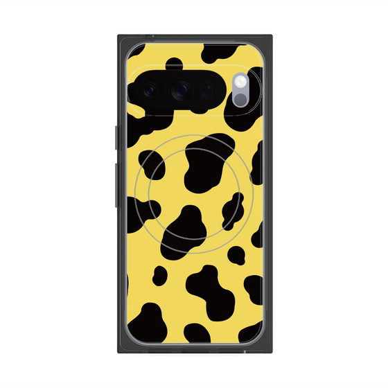 Premium Square Case with Pixelsnap［ Cow - Yellow ］