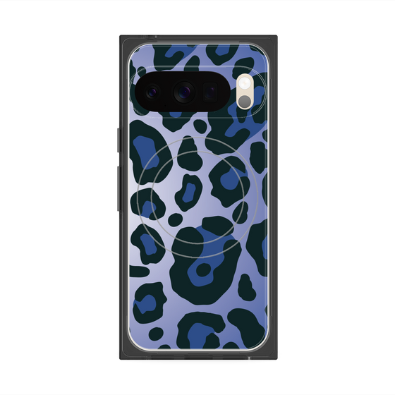 Premium Square Case with Pixelsnap［ Leopard - Blue ］