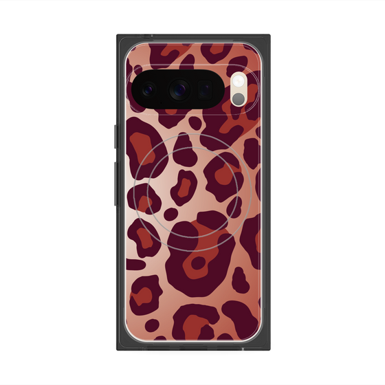 Premium Square Case with Pixelsnap［ Leopard - Red ］
