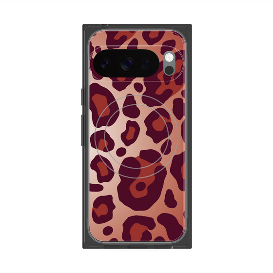 Premium Square Case with Pixelsnap［ Leopard - Red ］
