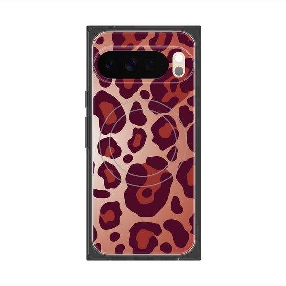 Premium Square Case with Pixelsnap［ Leopard - Red ］