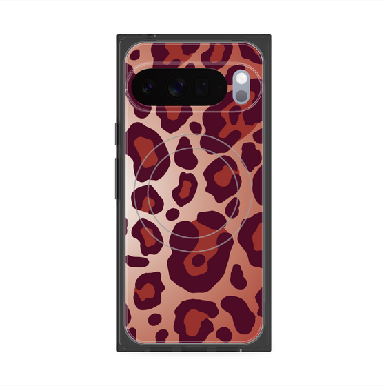 Premium Square Case with Pixelsnap［ Leopard - Red ］