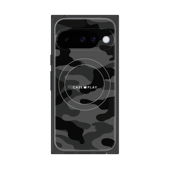 Premium Square Case with Pixelsnap［ Camouflage - Black ］