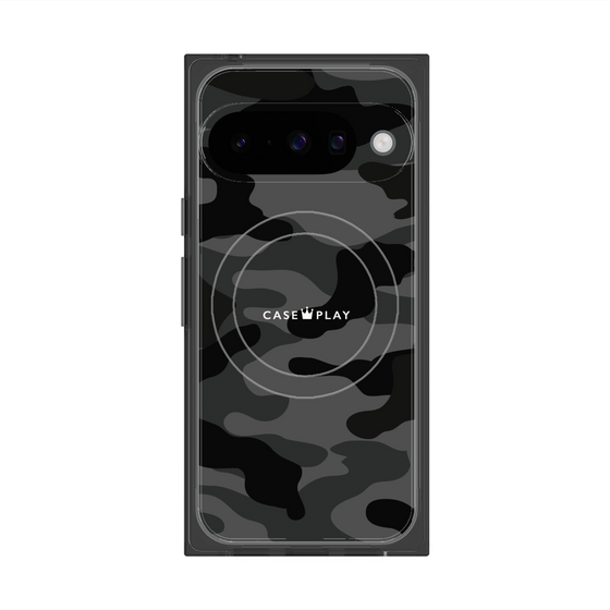 Premium Square Case with Pixelsnap［ Camouflage - Black ］
