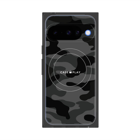 Premium Square Case with Pixelsnap［ Camouflage - Black ］