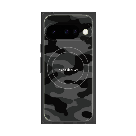 Premium Square Case with Pixelsnap［ Camouflage - Black ］