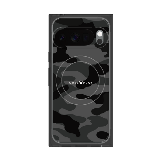 Premium Square Case with Pixelsnap［ Camouflage - Black ］