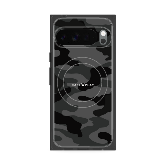 Premium Square Case with Pixelsnap［ Camouflage - Black ］