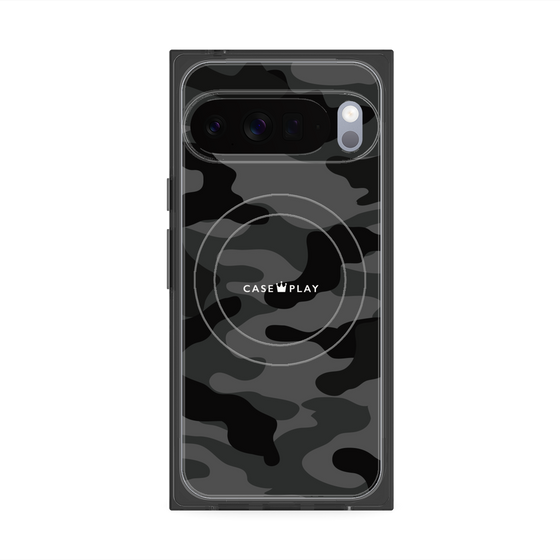 Premium Square Case with Pixelsnap［ Camouflage - Black ］