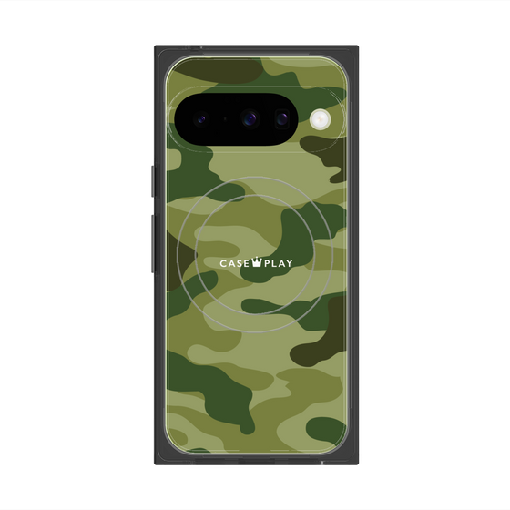 Premium Square Case with Pixelsnap［ Camouflage - Green ］