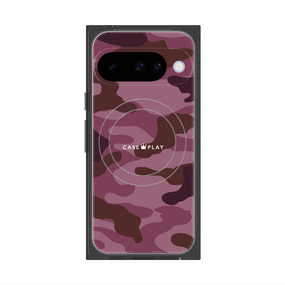 Premium Square Case with Pixelsnap［ Camouflage - Pink ］