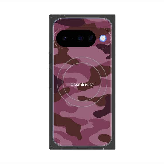 Premium Square Case with Pixelsnap［ Camouflage - Pink ］