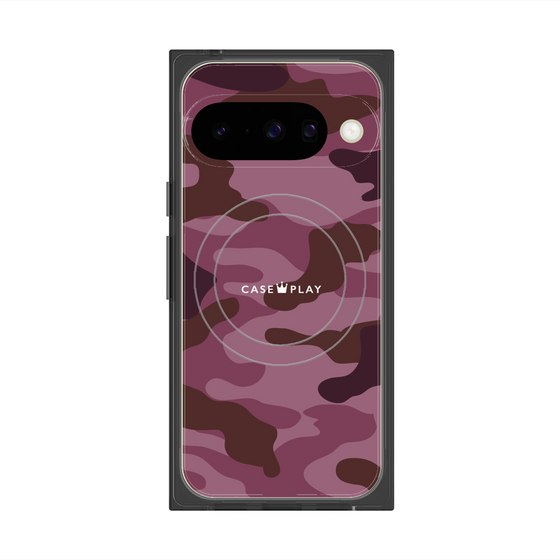 Premium Square Case with Pixelsnap［ Camouflage - Pink ］