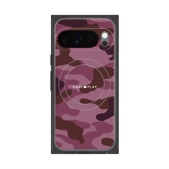 Premium Square Case with Pixelsnap［ Camouflage - Pink ］