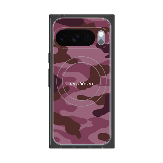 Premium Square Case with Pixelsnap［ Camouflage - Pink ］