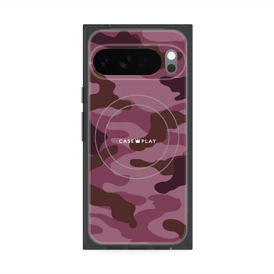 Premium Square Case with Pixelsnap［ Camouflage - Pink ］