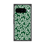 Premium Square Case with Pixelsnap［ Karakusa Pattern - Green ］